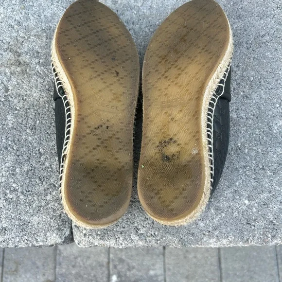 Gucci Black Leather Espadrilles - Picture 5 of 6